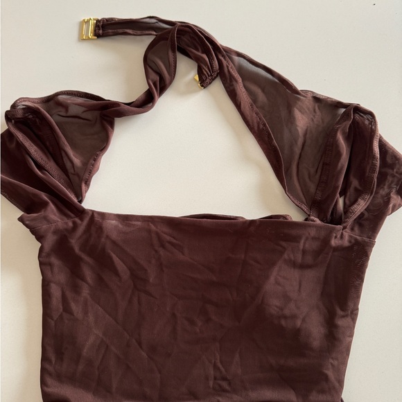 COPY - Oh Polly mesh top with gold details - Picture 5 of 6